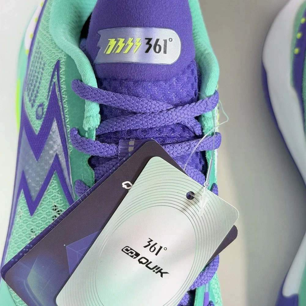 361‎ Degrees Big 3 V Size-US 11.5 Mens Quick Ignite C 2421-9111 Green Purple